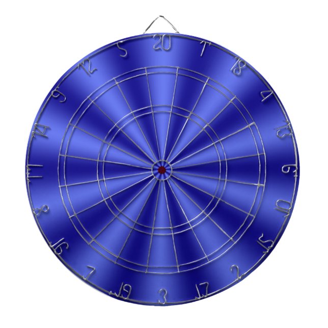 Blue Starburst Dartboard With Darts (Front)