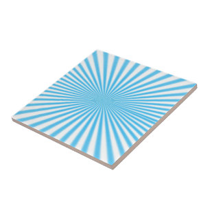 blue starbust cool design ceramic tile