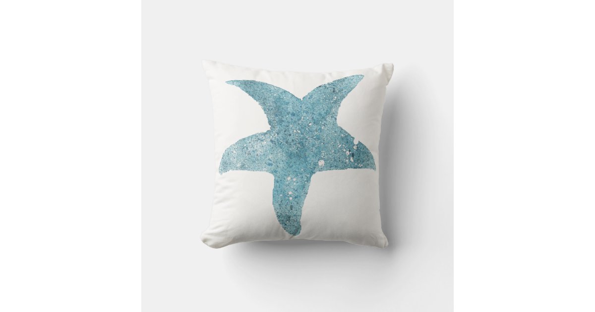 Blue Starfish Cushion | Zazzle