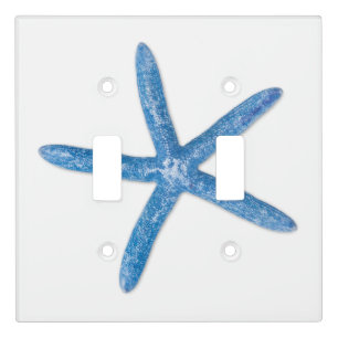 Blue Starfish Light Switch Cover