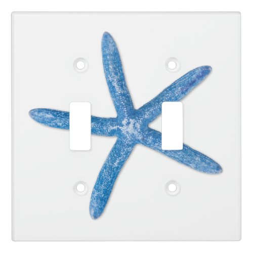 Blue Starfish Light Switch Cover