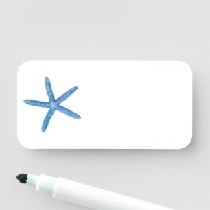 Blue Starfish Name Tag