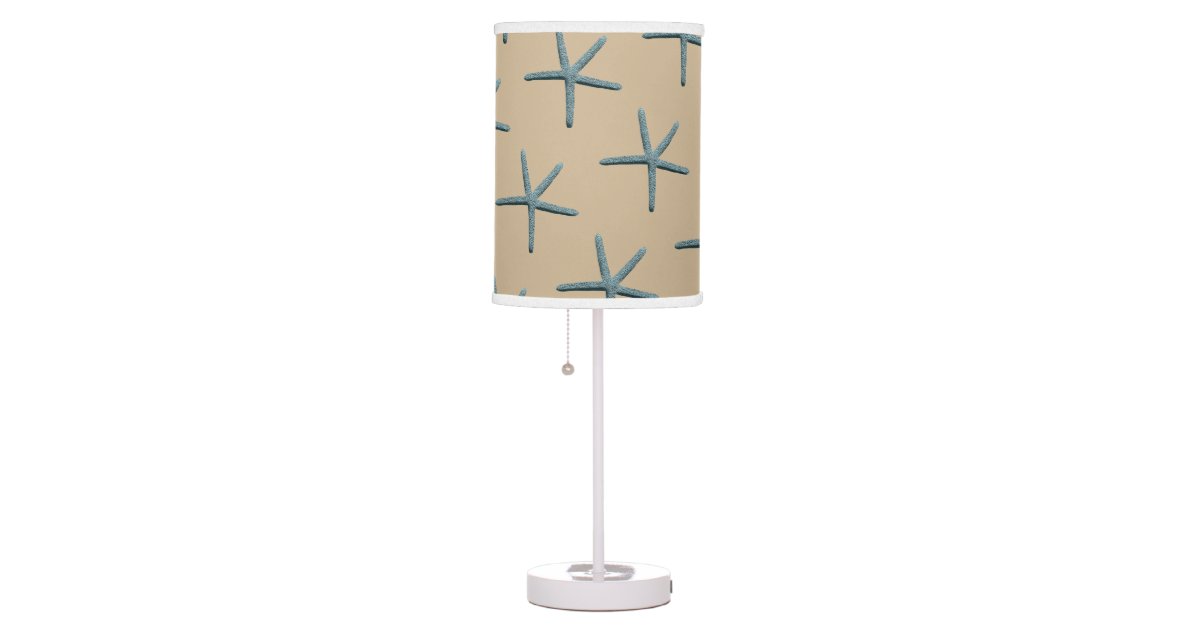 Get Wallpaper Blue Starfish On Sand Background Table Lamp Zazzle Com Free