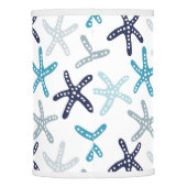 Blue Starfish Pattern Lamp Shade (Back)