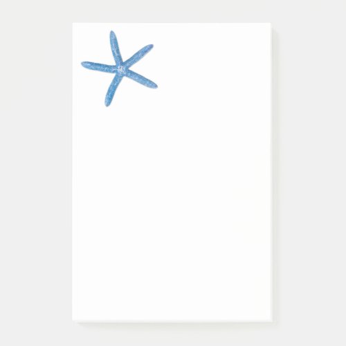 Blue Starfish Post_it Notes