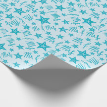 Blue Starfish Summer Beach Wedding Seamless Tropic