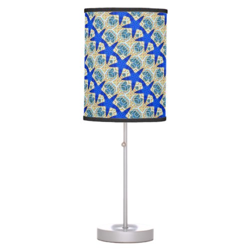 blue starfish table lamp