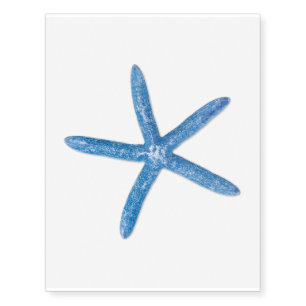 Blue Starfish Temporary Tattoos