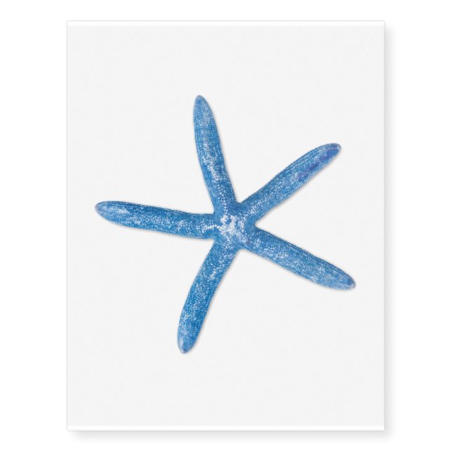 Blue Starfish Temporary Tattoos (Front)