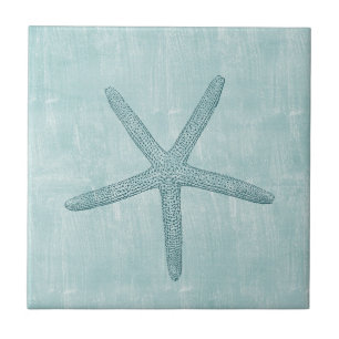 Blue Starfish Tile