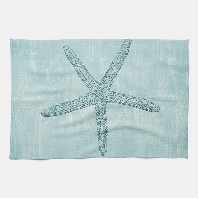 Blue Starfish Towel (Horizontal)