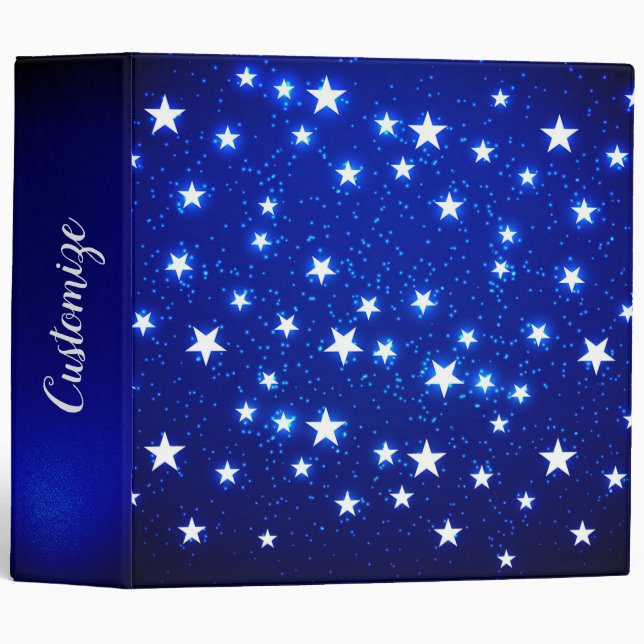 Blue Stargazer 3 Ring Binder (Front/Spine)