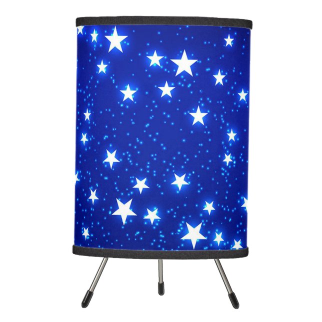 Blue Stargazer Tripod Lamp (Front)