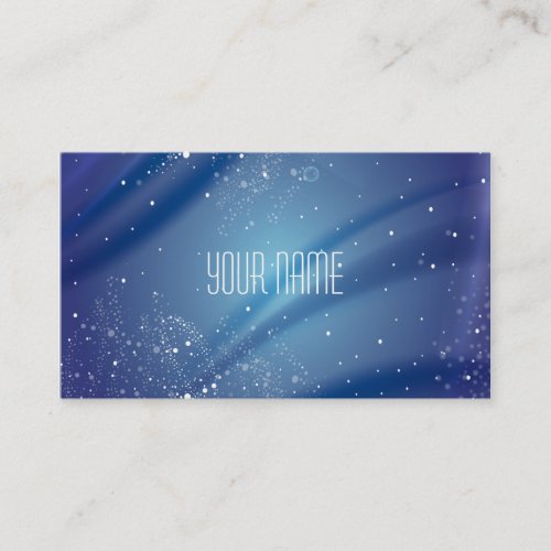 Blue Starry Night Dream Quote Business Cards