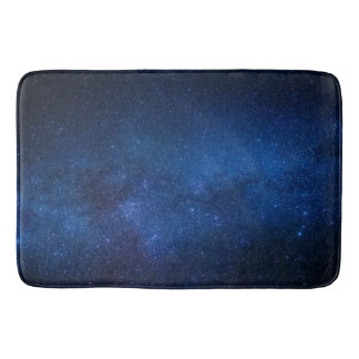 Blue starry night sky | Zazzle_Growshop. Bath Mat