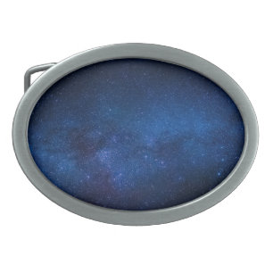 Blue starry night sky Zazzle_Growshop. Belt Buckle