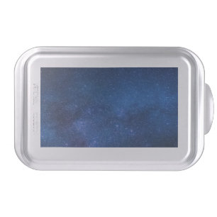 Blue starry night sky   Zazzle_Growshop. Cake Pan
