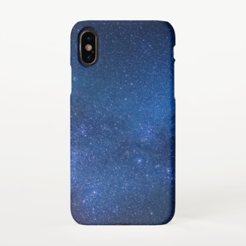 Blue starry night sky  Zazzle_Growshop iPhone X Case