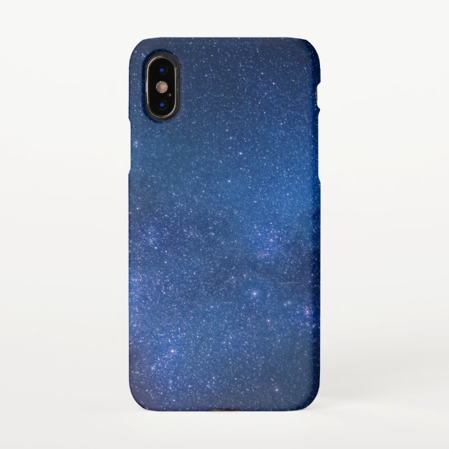 Blue starry night sky | Zazzle_Growshop. iPhone Case (Back)