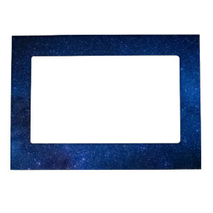 Blue starry night sky Zazzle_Growshop. Magnetic Frame