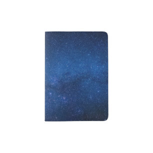 Blue starry night sky   Zazzle_Growshop. Passport Holder