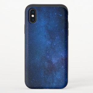 Blue starry night sky Zazzle_Growshop. iPhone XS Slider Case