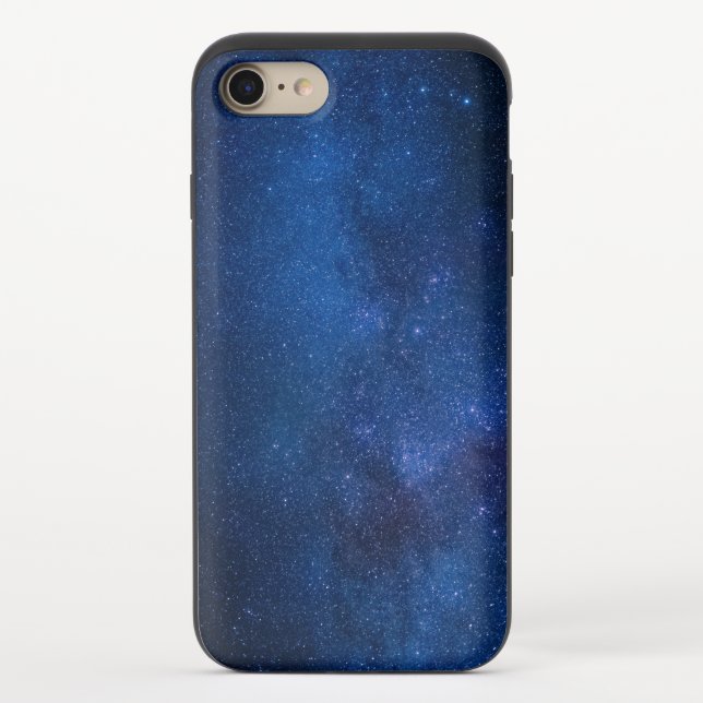 Blue starry night sky | Zazzle_Growshop. Uncommon iPhone Case (Back)