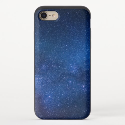 Blue starry night sky  Zazzle_Growshop iPhone 87 Slider Case