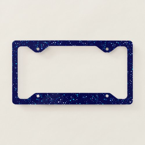 Blue Stars 2 License Plate Frame