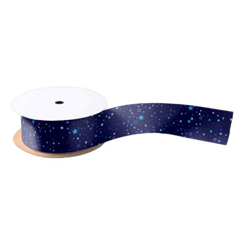 Blue Stars 2 Satin Ribbon