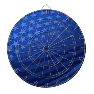 “Blue Stars and Stripes” Dart Board