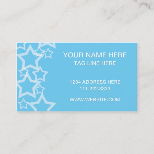 blue stars business card (Front)