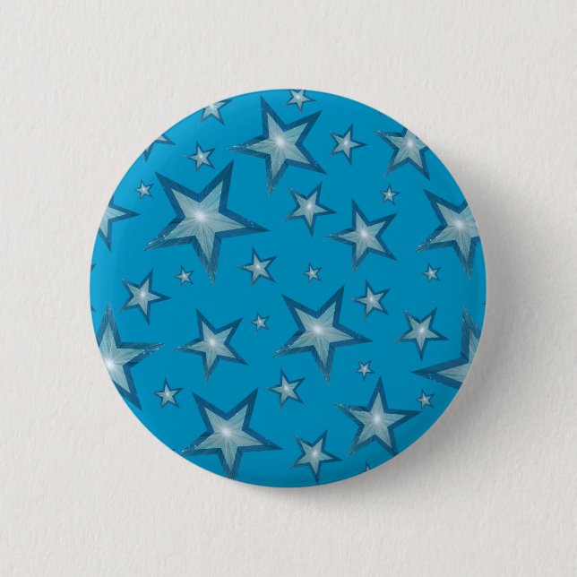 Blue Stars button blue (Front)