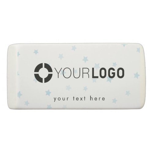 Blue stars custom logo branded promotional eraser