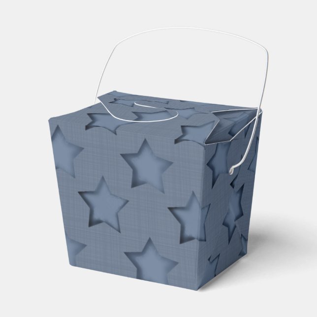 Blue stars favor boxes (Front Side)