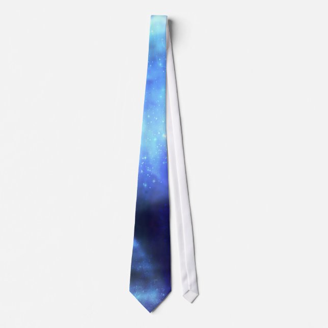 Blue stars in space tie (Front)