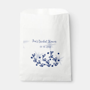Blue stars leaves royal luxury bridal shower  favor bag