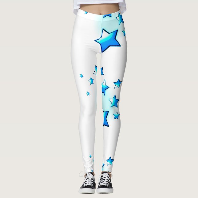 Blue Stars Leggings (Front)