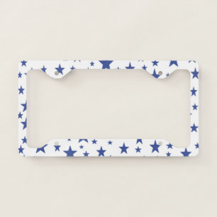 Blue Stars License Plate Frame
