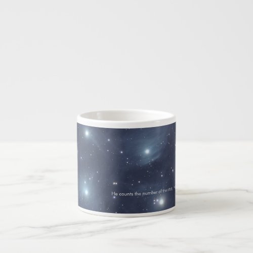 Blue Stars Psalms Scripture Mug