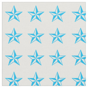 Blue Stars Rodeo Western Fabric
