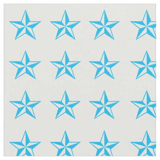 Blue Stars Rodeo Western Fabric
