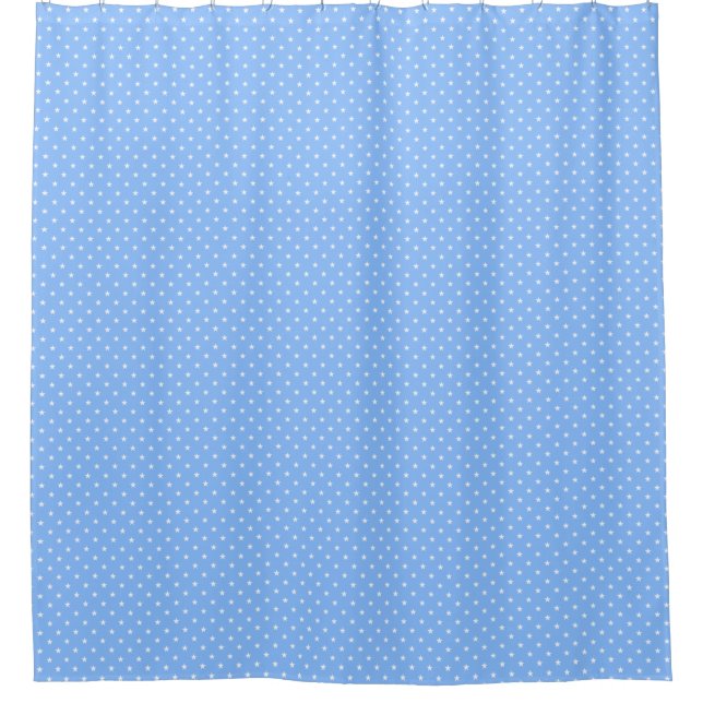 Blue Stars Shower Curtain (Front)