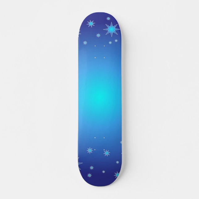 Blue Stars Skateboard Deck (Front)