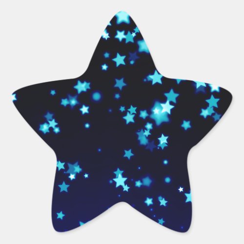 Blue Stars Star Sticker
