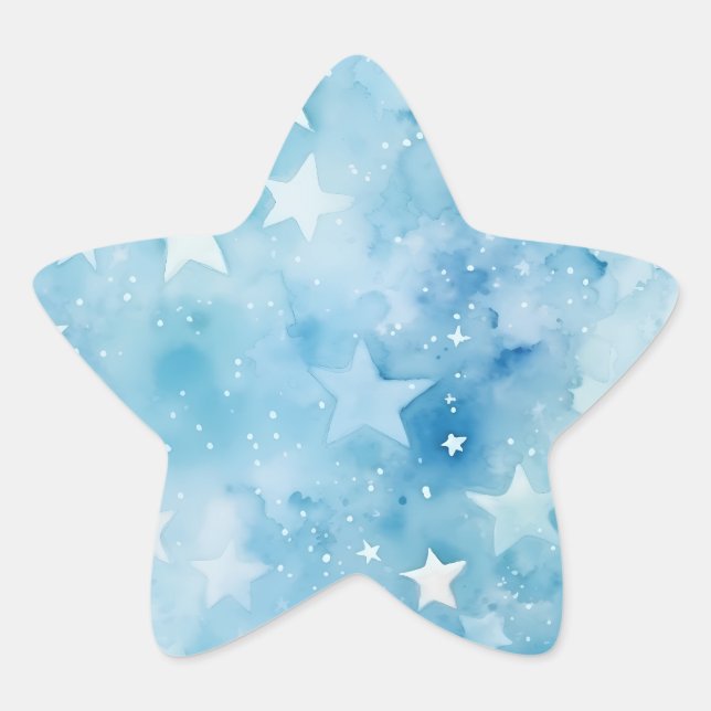 Blue stars sticker (Front)
