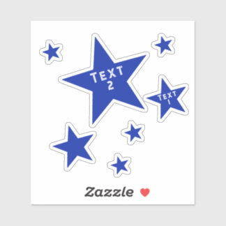 Blue Stars Sticker
