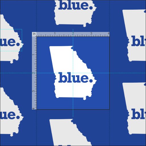 BLUE STATE GEORGIA FABRIC