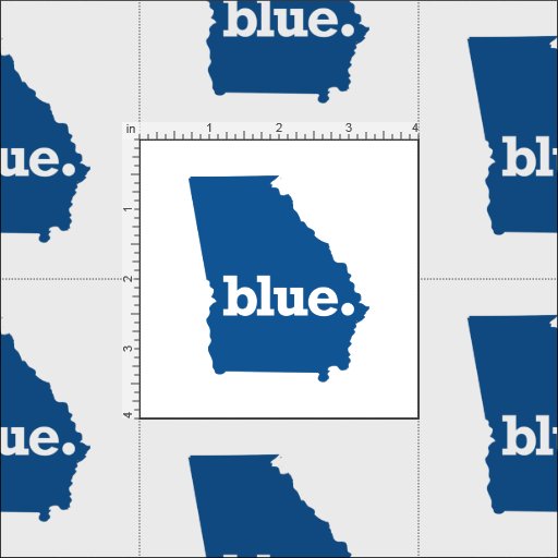 Blue State Georgia Fabric