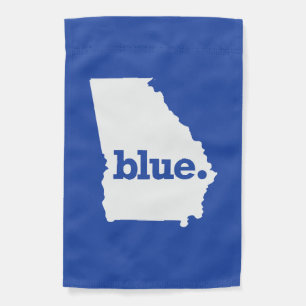 BLUE STATE GEORGIA GARDEN FLAG